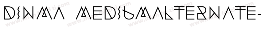 DINMA MediumAlternate字体转换